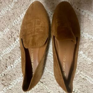 Brown Tory Burch Ballet Loafers